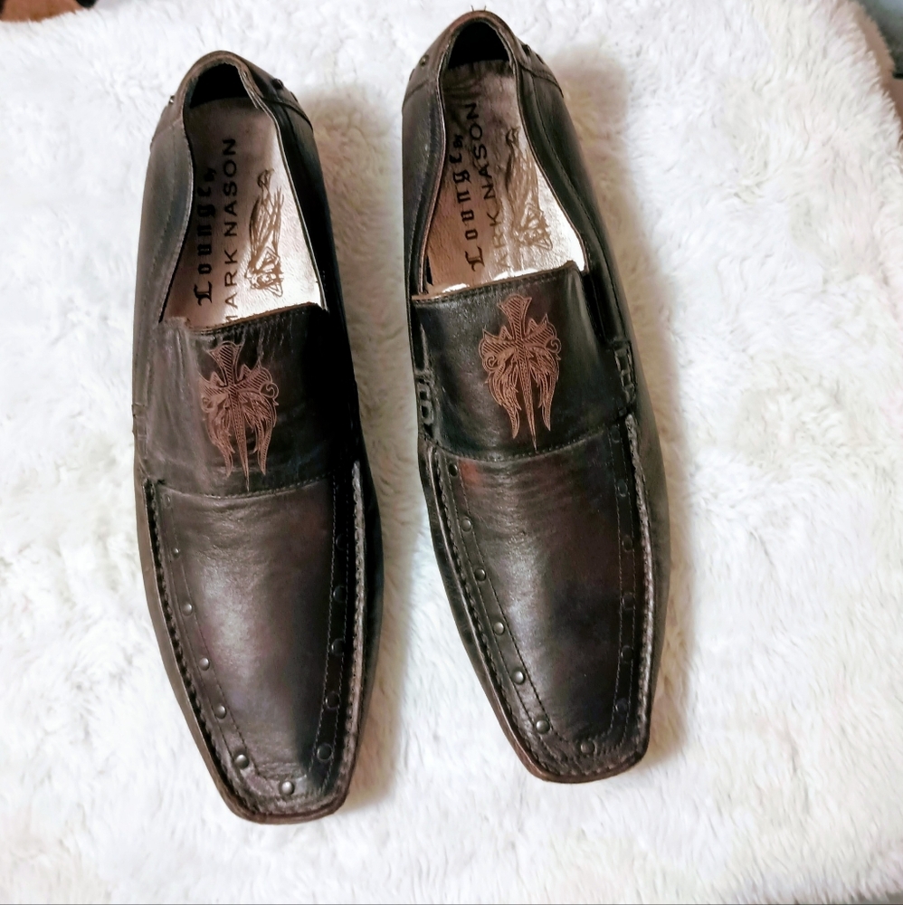 2 Pair of Vintage Mark Nason Lounge Men's Loafers Size 14D